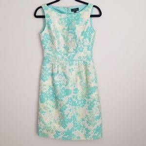 Cream Blue and Gold Dress